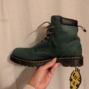 Dr. Martens Green Combat Boots